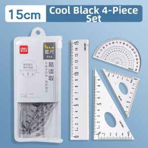 deli | Student Anti-Slip Multifunction Ruler Set 20cm