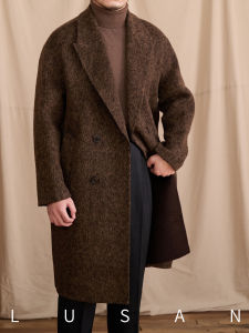 Winter Warm Wool Double-faced Casual Loose Medium Long Coat