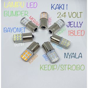 LAMPU SEN ATRET BEMPER TRUK BUS 24V KAKI 1 MIKA KEDIP STROBO SUPER TERANG