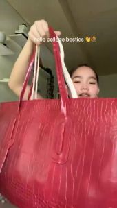 Korean Fashion Tote Bag Simple Large Capacity One Shoulder Carrying Bag For Women