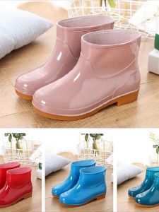 2024New  Womens Waterproof Rain Boots High Quality Outdoor Foot Wear Rubber Rain Shoes for Women
