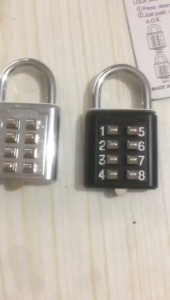 8 Digits Password Code Combination Padlock For Home Suitcase Luggage Travel Anti Theft Key Lock