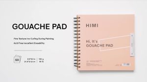 Sổ Vẽ Màu Gouache HIMI MIYA 21.6x21.6cm 50 tờ