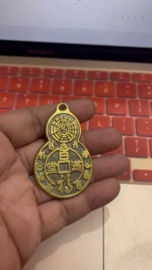 Đồng Xu Hồ Lô Bát Quái Phong Thủy Bằng Đồng Nguyên Chất