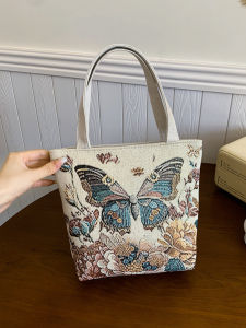 JIFANPAUL | Túi Xách Vải Canvas Thêu Thời Trang Bền