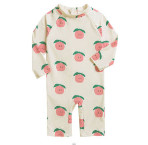 Áo Tắm Trẻ Em Áo Tắm Suối Nước Nóng Cho Bé Trai Giữ Ấm Nhanh Khô Chống Nắng Trẻ Sơ Sinh Bé Gái Một Mảnh Dài Tay Hàn Quốc