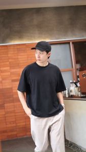 BOYSCODE Topi Baseball Polo Cap Basic Distro Pria Wanita BIG LOGO Hitam / Topi Baseball Golf Black