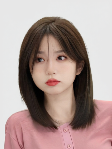 MENGSIQIAN | Real Human Hair Handmade Double Weft Short Wig
