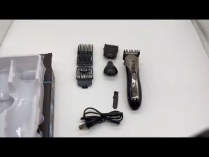 Kemei Multifunctional 3 in 1 Hair Clipper Hair Trimmer Rechargeable Electric Beard Nose Ear Shaver Professional Waterproof Wireless Razor Beard Hair Shaver KM-1407 宠物理发器