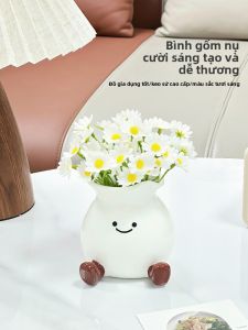 Hoa Quả Trang Trí Mặt Cười Dễ Thương Bằng Gốm Sứ Dùng Trong Gia Đình Để Bàn Phòng Khách Hoa Khô Hoa Tươi Thủy Canh Trang Trí