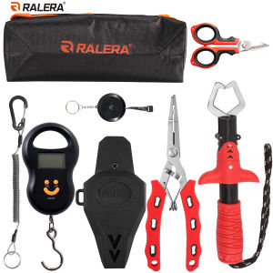 RALERA Multifunctional Fishing Gear Kit Fishing Pliers Fish Gripper Fillet Knife Scissors Line Cutter Fishing Tackle Accessories
