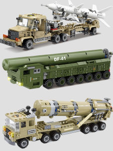 Đồ Chơi Lắp Ráp Giáo Dục KAZI Heavy Armored Anti-Tank Missle Armed Military Transport Truck Heavy Duty Building Blocks
