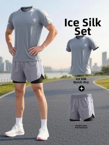 BURUITE | Bộ Đồ Thể Thao Nam Icy Silk Chống Ẩm Nhanh