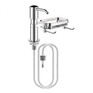 Kitchen Sink Soap Dispenser With Tray Hook Extension Tube Sink Soap Dispenser Detergent Dishwashing Liquid Soap Dispenser