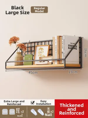 No-drill Wall Shelf For Dormitory Storage