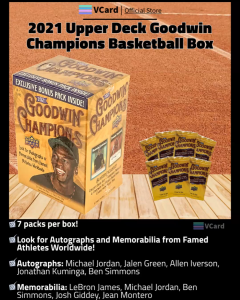 2021 Upper Deck Goodwin Champions Basketball Box -100% Original. Trading Card Hobby Collectibles-