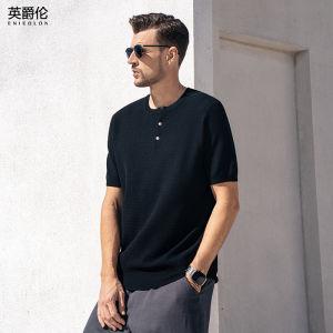 Enjeolon | Zero-Pressure Ultrafine Yarn Breathable Knit T-Shirt