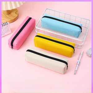 Simple Pure Color Blank Cloth Pen Bag New Year Gift Advertising Student Prize Childrens Small Gift Logo Printing Business Supplies
