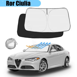 For Alfa Romeo Giulia 2016-2022 2023 2024 Car Windshield Sunshade Cover Front Window Sun Shade Visor Car Interior UV Protection