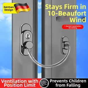 No-Drill Window Safety Lock Window Limiter