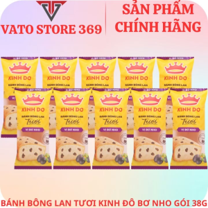 Bánh bông lan tươi KINH ĐÔ vị bơ nho gói 38g