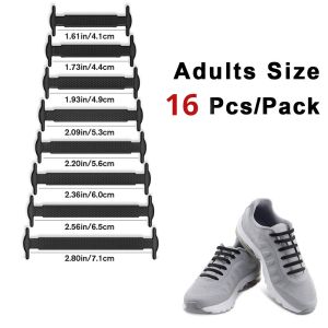 Lazy Person Shoelace Silicone Shoelaces No Tie Elastic Cross-Border Shoelace Easy Shoe Laces Wash-Free Professional Rubber Shoe Laces For Sneakers Running Shoes Boots Man Women (Black/White)