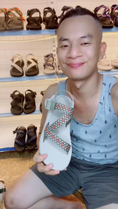 Dép Cha co mẫu HỌA TIẾT đế QUẾ thơm cao cấp D.A Store dép nam nữ bền bỉ năng động dép xăng đan quai hậu