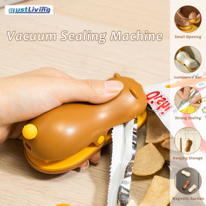 JustLiving 1PC Magic Portable Mini Sealer Machine Household / Plastic Bag Food Snack Package Storage Sealing Artifact / Kitchen Organization Tools Accessories Heat Sealing Machine Impulse Packing Plastic Bag Top