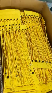 100Pcs Transportation Truck Plastic Security Seal 28cm Label Cable Ties with Number