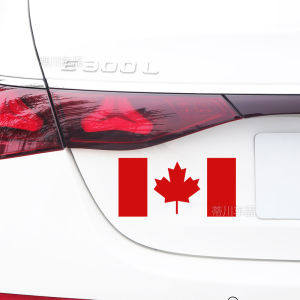 Creative Cool Personalized Maple Leaf Canadian Flag Car Stickers Cross-Border Vehicle Body Decorative Decals