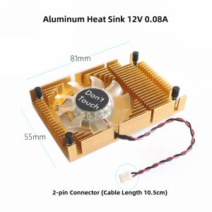 Mini Heat Sink Cooling Fan 12V/5V