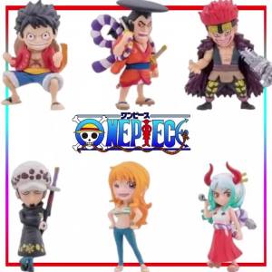 Bandai | New One Piece Desktop Ornament Cartoon Monkey D. Luffy Figure Mini Model Doll Holiday Gift Anime Merchandise Trendy Toy