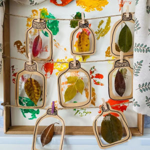 Mô Phỏng Trong Suốt Vật Liệu Khu Vực Trường Học Hộp Đựng Chai Lê Dương Treo Trang Trí Không Gian Phòng Học Nhà Trẻ Đồ Trang Trí Treo