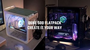 Cooler Master QUBE 500 ATX Mid-Tower Case - Black/White