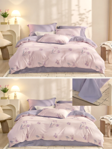 Autumn Winter Full Cotton Flannel Thickened Bedding Set 3 Pieces