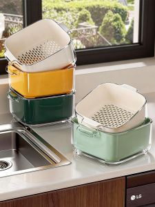 youqin | Double Layer Vegetable Washing and Fruit Serving Set 8pcs