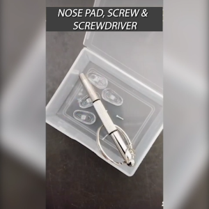 evo Nose Pad Tool Kit Including Nose Pads Screw Screw driver Microfiber Cloth and Lens Spray