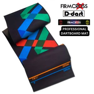 FIRMCROSS Dartboard Mat Carpet - Poly 04 Professional Standard Size Dart Mat/Carpet with Throw Line Sticker Carpet Dart