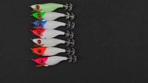 Ackibbik 7 Chiếc Glow Squid Jig Tôm Phát Sáng Mồi Tôm 10cm Huỳnh Quang Mực Nang Tay Áo Bạch Tuộc Để Câu Cá Nước Mặn