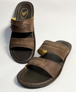 Sendal kulit pria Premium elegan kekinian Slop Flat Terbaru