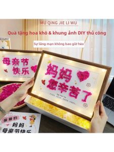 QIWEILANG | Mothers Day Birthday DIY Dry Flower Frame