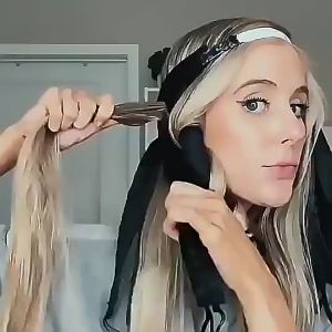 Pita Rambut Keriting Tanpa Panas Alat Penata Rambut yang Ajaib untuk Wanita dan Gadis