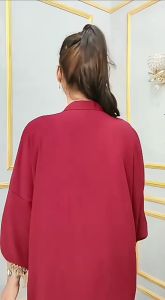 Kaftan Renda Bahan Katun Crincle Airflow Premium Daily Dress Jumbo Busui Terbaru Kaftan Wanita Simple Mewah Elegan Sultan By Seneng Fashion