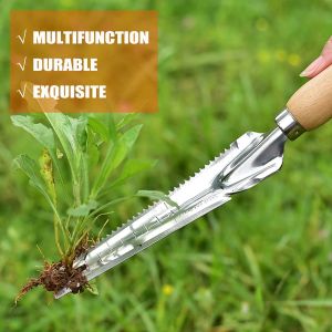 Manual Weed Remover Stainless Steel Spatula Weed Puller Garden Crack Weeder for Outdoor Yard Hoe Gardening Tools