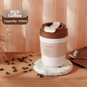 Vanow | Portable Ceramic Lined Straw Insulated Cup