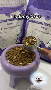 MoeMagic Halal Crispy Dog Food 2kg All Stages70.5% Fresh Meat Kibble Added Freeze Dried Raw Meat Immunity Boost Probiotics Makanan Anjing