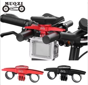 MUQZI Bike Computer Mount 22.2-25.4mm Universal Handlebar Adapter for Garmin/Bryton/Wahoo Cycling GPS Holder Bicycle Accessorie