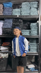 Jaket Varsity Anak Inisial Nama Usia 2 - 12 Tahun Laki Laki Dan Perempuan