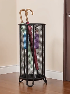 Borong365 Metal Mesh Umbrella Stand Walking Stick Holder Hallway Storage Umbrella Holder Pemegang Payung