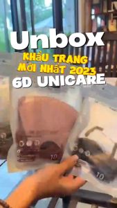 Thùng 50 chiếc Khẩu trang 6D UNICARE 6D Promask Mẫu Thời Trang Mới Cực Sang Xịn Mịn